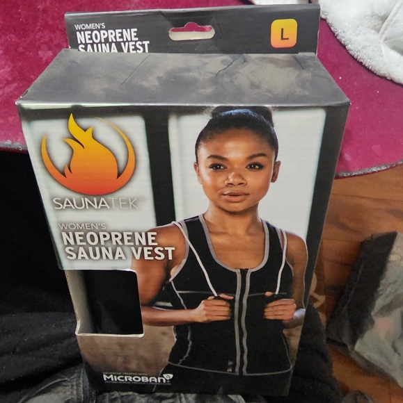 SaunaTek Women's Sauna Sweat Suit Vest for Exercise and Heat Training, Neoprene - Picture 8 of 11